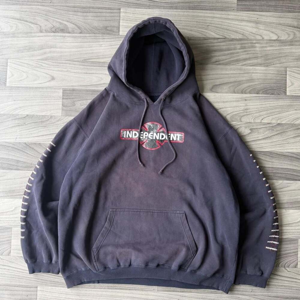 Independent Skateboards Y2K Faded Navy Hoodie Sweatshirt